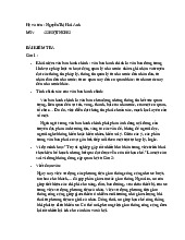 Bài kiểm tra Tiếng Việt thực hành | Đại Học Nội Vụ Hà Nội