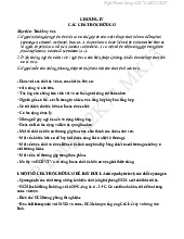 Chương IV: Các chất độc hữu cơ | Lí thuyết Hoá đại cương | Trường Đại học khoa học Tự nhiên