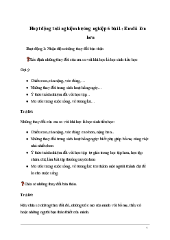 Giải Hoạt động trải nghiệm 6: Em đã lớn hơn | Kết nối tri thức