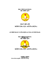 Bài tập lớn Dụng An Ninh Mạng Và Ứng Dụng Ai Vào An Ninh Mạng môn Năng lực Số Ứng