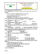 Bộ Đề Ôn Tập Cuối Học Kỳ 1 KHTN 6 Chân Trời Sáng Tạo 2024-2025 Có Đáp Án