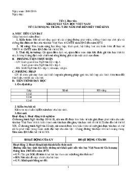 Giáo án Ngữ Văn 12 cả năm theo phương pháp mới