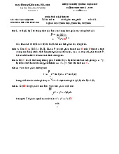 Đề thi hết môn học kì 1 Giải tích3 năm học 2025-2026  - trường đại học Khoa học tự nhiên – Đại học quốc gia hà nội