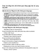 Đoạn văn tiếng Anh viết về thói quen hằng ngày kèm từ vựng hay nhất | Tiếng Anh 8