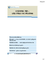 silde bài giảng chương 7,8 : phân loại cấu trúc thị trường