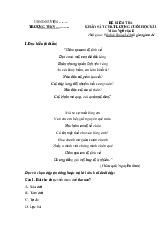Đề thi học kỳ 1 môn Ngữ Văn lớp 8 năm học 2024 - 2025 - Đề số 4 | Bộ sách Cánh diều