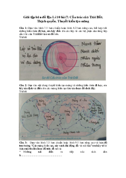 Tập bản đồ Địa lý lớp 10 bài 7: Cấu trúc của Trái Đất - Thạch quyển - Thuyết kiến tạo mảng