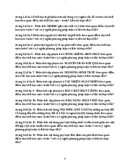 Tóm tắt soạn đề Câu hỏi triết học - Triết học Mác - Lênin | Trường Đại học CNTT Thành Phố Hồ Chí Minh