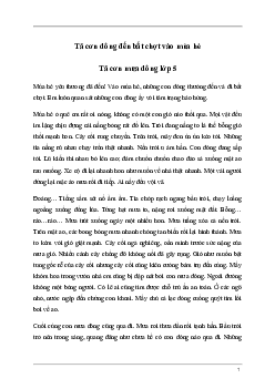 Tập làm văn lớp 5: Tả một cơn mưa dông (3 mẫu)