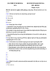 Đề thi thử tốt nghiệp THPT 2025 môn Sinh học bám sát đề minh họa - Đề 32