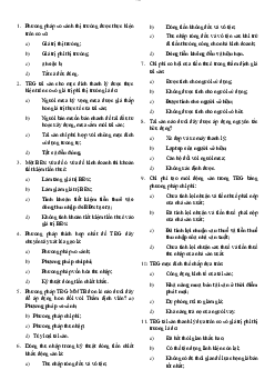 Đề cương ôn tập môn Thẩm định giá tài sản gồm câu hỏi trắc nghiệm và bài tập có lời giải