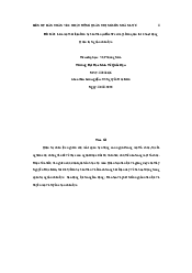 Làm một bài luận liên hệ bản thân (reflective essay) liên quan tới 3 hoạt động   - Môn Quản trị Nhân lược| Đại học Kinh Tế Quốc Dân