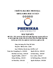 Nêu vai trò của đấu tranh giai cấp trong sự phát triển của xã hội có giai cấp và tính tất yếu của cuộc đấu tranh giai cấp trong thời kỳ quá độ từ chủ nghĩa tư bản lên chủ nghĩa xã hội | Bài tập lớn kết thúc học phần Triết học Mác - Lênin