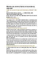 Mẫu báo cáo chính trị đại hội chi bộ nhiệm kỳ 2025-2027