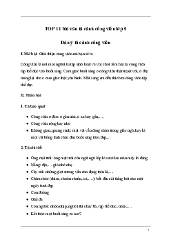 TOP 11 bài văn tả cảnh công viên | Tập làm văn lớp 5