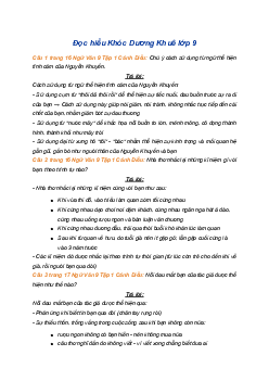 Soạn bài Khóc Dương Khuê | SGK Ngữ Văn 9 Cánh Diều (Tập 1)