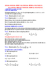Chuyên đề phương trình và bất phương trình bậc nhất một ẩn Toán 9 KNTTVCS