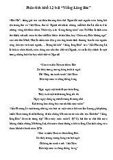 Phân tích bài thơ Viếng lăng Bác Khổ 1,2,3,4 - Ngữ Văn 9