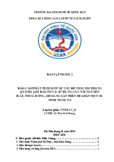 Báo cáo phân tích một số vấn đề nổi cộm trong quy hoạch bảo tồn & sử dụng các tài nguyên đất, nước, rừng, khoáng sản trên địa bàn một số tỉnh nước ta | Môn Quy hoạch sử dụng và bảo tồn tài nguyên - Đại học Kinh Tế Quốc Dân