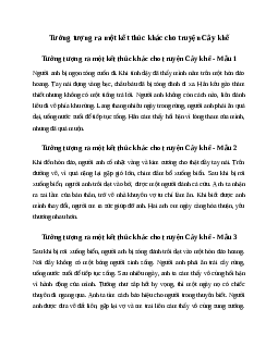 Văn mẫu lớp 6: Tưởng tượng ra một kết thúc khác cho truyện Cây khế (12 mẫu)  | Kết nối tri thức