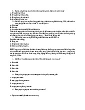 Bài tập trắc nghiệm ô nhiễm môi trường - trường Đại học Kinh tế Thành phố Hồ Chí Minh