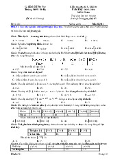 Đề giữa kì 1 Toán 11 năm 2025 – 2026 trường THPT Tử Đà – Phú Thọ