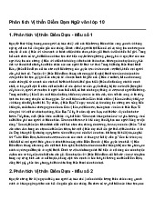 Phân tích Vị thần Điềm Đạm Ngữ văn lớp 10