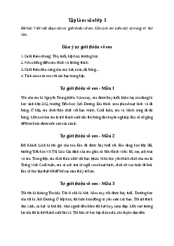 Viết một đoạn văn tự giới thiệu về em | Tập làm văn lớp 3 - Cánh Diều