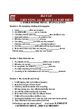 Bài tập thì tương lai đơn, hiện tại tiếp diễn- Trường Đại học Ngoại ngữ- Đại học Quốc gia Hà Nội