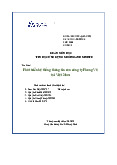 Tên đề án: Phát triển hệ thống thông tin của công ty Phong Vũ tại Việt Nam- Tài liệu tham khảo | Đại học Hoa Sen