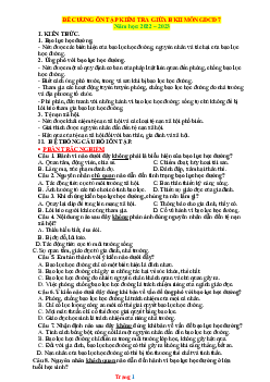 Đề cương giữa học kỳ 2 GDCD 7 năm 2022-2023