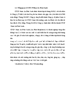 Báo cáo quản trị rủi ro tài chính Công ty cổ phần Nhựa An Phát Xanh | Trường Cao Đẳng Kinh Tế - Kỹ Thuật Trung Ương