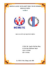 Báo cáo thực tập Vật liệu xây dựng | Đại học Sư phạm Kỹ thuật Thành phố Hồ Chí Minh