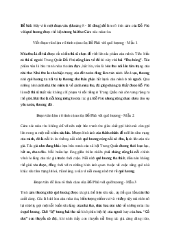 Văn mẫu lớp 10: Đoạn văn làm rõ tình cảm của Đỗ Phủ với quê hương trong bài Cảm xúc mùa thu | Cánh diều