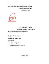 Báo cáo Thiết kế website giáo dục dạy học trực tuyến môn Thiết kế Website cơ bản | Học viện Công Nghệ Bưu Chính Viễn Thông