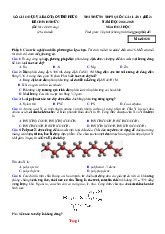 Đề Ôn Thi Tốt Nghiệp 2025 Môn Hóa Sở GD Vĩnh Phúc Lần 1 Giải Chi Tiết