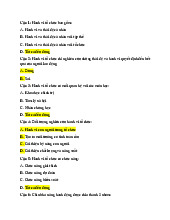 TOP Câu hỏi trắc nghiệm Môn Hành vi tổ chức | Đại học Kinh Tế Quốc Dân