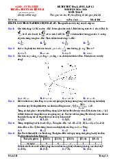 Đề thi thử HSG lần 2 Toán 12 năm 2024 – 2025 trường THPT Nam Tiền Hải – Thái Bình
