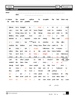 Bài tập ôn tập học phần Tiếng anh cơ bản