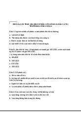 500 Câu Hỏi Trắc Nghiệm Về Thị Trường Chứng Khoán | Kinh tế vĩ mô | Đại học Hàng hải Việt Nam