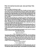 Phân tích bài thơ Hai chữ nước nhà của Á Nam Trần Tuấn Khải