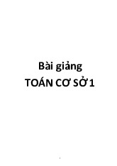 bai giang co so toan tieu hoc 1