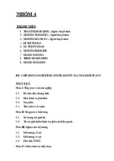 Chiến lược marketing cho Blue Peach | Môn Quản trị marketing - Đại học Kinh Tế Quốc Dân