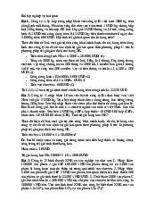 Bài Tập Nghiệp Vụ Hải Quan - Mẫu Đề Tính Trị Giá Hàng Nhập Khẩu