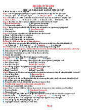 Đề Cương Ôn Tập Giữa Kỳ 1 Lịch Sử Địa Lí 9 Kết Nối Tri Thức 2025-2026 Có Đáp