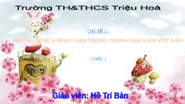 Giáo án điện tử  Mĩ  Thuật 4 KNTT -  Kết Nối Tri Thức:  Một số dạng không gian Việt Nam (tiết 2).