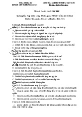 Ngân Hàng Câu Hỏi Trắc Nghiệm môn Chủ nghĩa Mác-lênin | Trường Đại Học Thái Nguyên