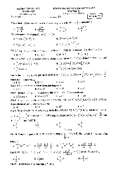 Đề thi học kỳ 2 Toán 12 năm học 2017 – 2018 trường THPT Đa Phúc – Hà Nội