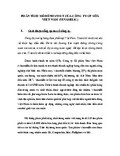 Tiểu luận phân tích mô hình swot của Vinamilk| Trường Đại học Tài chính - Kế toán