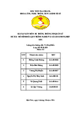 Báo cáo Mô hình hóa quy trình nghiệp vụ KFC môn Hệ thống thông tin quản lý | Học viện Ngân hàng